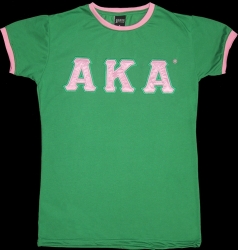 View Buying Options For The Alpha Kappa Alpha Ladies Ringer Tee