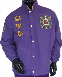 View Buying Options For The Buffalo Dallas Omega Psi Phi Fraternity Mens All-Weather Windbreaker Jacket