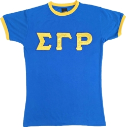 View Buying Options For The Sigma Gamma Rho Ladies Ringer Tee