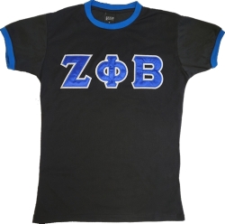 View Buying Options For The Zeta Phi Beta Ladies Ringer Tee