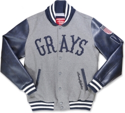 View Buying Options For The Big Boy Homestead Grays NLBM Heritage Collection Mens Wool Jacket