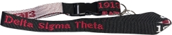 View Buying Options For The Delta Sigma Theta Classic Woven Embroidered Lanyard