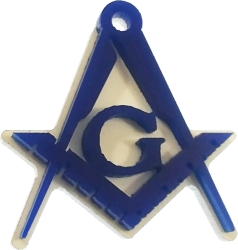 View Buying Options For The Mason Square & Compass Acrylic Symbol Pin