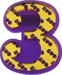 View Buying Options For The Omega Psi Phi Acrylic Line #3 Mirror Pin