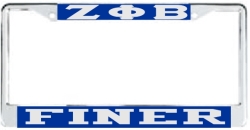 View Buying Options For The Zeta Phi Beta Finer License Plate Frame