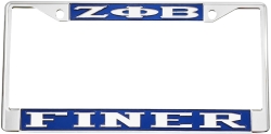 View Buying Options For The Zeta Phi Beta Finer License Plate Frame