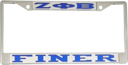 View Buying Options For The Zeta Phi Beta Finer License Plate Frame
