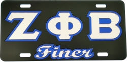 View Buying Options For The Zeta Phi Beta Finer Outline Mirror License Plate