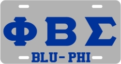 View Buying Options For The Phi Beta Sigma Blu-Phi Mirror License Plate