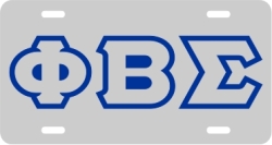 View Buying Options For The Phi Beta Sigma Outline Mirror License Plate