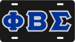 View Buying Options For The Phi Beta Sigma Outline Mirror License Plate