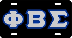 View Buying Options For The Phi Beta Sigma Outline Mirror License Plate