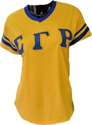 View Buying Options For The Buffalo Dallas Sigma Gamma Rho Striped V-Neck T-Shirt