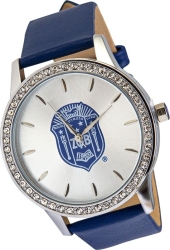 View Buying Options For The Zeta Phi Beta Sorority Crest Leather Band Watch