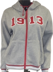 View Buying Options For The Buffalo Dallas Delta Sigma Theta 1913 Applique Ladies Zip-Up Hoodie