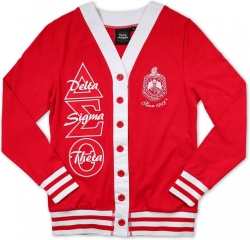 View Product Detials For The Big Boy Delta Sigma Theta Divine 9 S11 Ladies Light Weight Cardigan