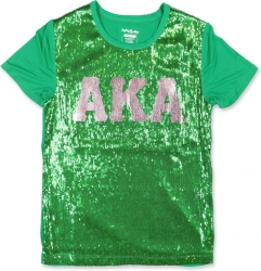 View Buying Options For The Big Boy Alpha Kappa Alpha Divine 9 S3 Ladies Sequins Tee