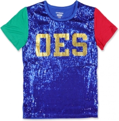 View Product Detials For The Big Boy Eastern Star Divine S2 Ladies Sequins Tee