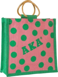 View Buying Options For The Alpha Kappa Alpha Polka Dot Mini Jute Gift Bag