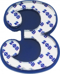 View Buying Options For The Zeta Phi Beta Acrylic Line #3 Pin