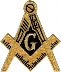 View Buying Options For The Mason Symbol Cut-Out Embroidered Iron-On Patch