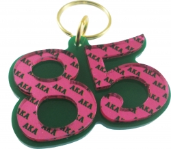View Buying Options For The Alpha Kappa Alpha Color Mirror Line #85 Keychain