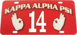 View Buying Options For The Kappa Alpha Psi Printed Line #14 License Plate