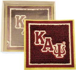 View Product Detials For The Kappa Alpha Psi Chenille Drink Coaster Set [Pre-Pack]
