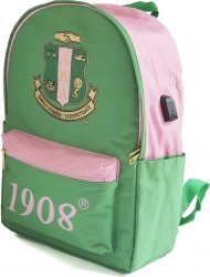 View Buying Options For The Alpha Kappa Alpha USB Port Backpack