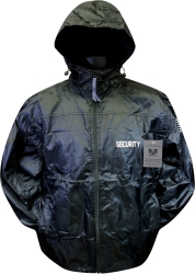 View Buying Options For The RapDom Security Logo With Shoulder Flag Solid Windbreaker Jacket