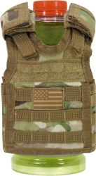 View Buying Options For The RapDom USA Flag Deluxe Tactical Mini Vest Bottle Koozie