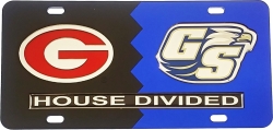 View Buying Options For The Georgia + Georgia Southern House Divided Split License Plate Tag