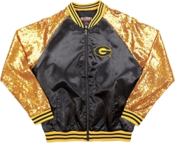 View Product Detials For The Big Boy Grambling State Tigers S3 Ladies Sequins Satin Jacket