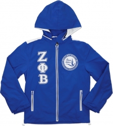 View Buying Options For The Big Boy Zeta Phi Beta Divine 9 S6 Hooded Ladies Windbreaker Jacket