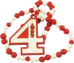 View Buying Options For The Delta Sigma Theta Wood Color Bead Tiki Line #4 Medallion