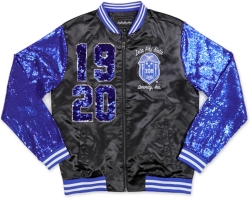 View Buying Options For The Big Boy Zeta Phi Beta Divine 9 S3 Satin Ladies Sequins Jacket