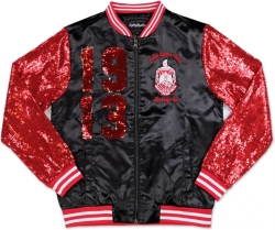 View Product Detials For The Big Boy Delta Sigma Theta Divine 9 S3 Satin Ladies Sequins Jacket