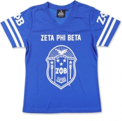 View Buying Options For The Big Boy Zeta Phi Beta Divine 9 Womens Football Jersey Tee