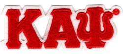 View Buying Options For The Kappa Alpha Psi Small Chenille Connected Letter Iron-On Patch