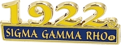 View Buying Options For The Sigma Gamma Rho 1922 Bar Design Lapel Pin