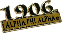 View Product Detials For The Alpha Phi Alpha 1906 Bar Design Lapel Pin