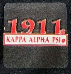 View Product Detials For The Kappa Alpha Psi 1911 Bar Design Lapel Pin