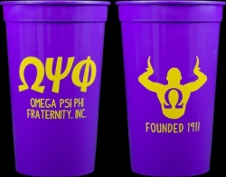 View Buying Options For The Omega Psi Phi Plastic Stadium Cups [Pre-Pack]