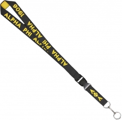 View Product Detials For The Alpha Phi Alpha Break Away Woven Lanyard