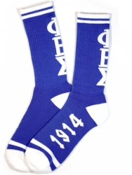 View Product Detials For The Big Boy Phi Beta Sigma Divine 9 S4 Mens Athletic Socks