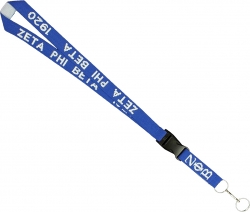View Buying Options For The Zeta Phi Beta Woven Lanyard Keychain