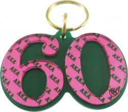 View Buying Options For The Alpha Kappa Alpha Color Mirror Line #60 Keychain