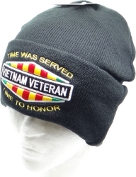 View Buying Options For The Vietnam Veteran Time To Honor Mens Cuffed Beanie Cap