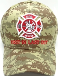 View Buying Options For The Fire Rescue First In Last Out Mens Cap