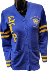 View Buying Options For The Buffalo Dallas Sigma Gamma Rho Chenille Varsity Cardigan